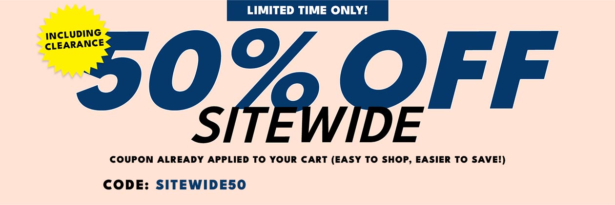 50% off sitewide